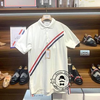 Áo Polo Thom Browne Viền Chéo