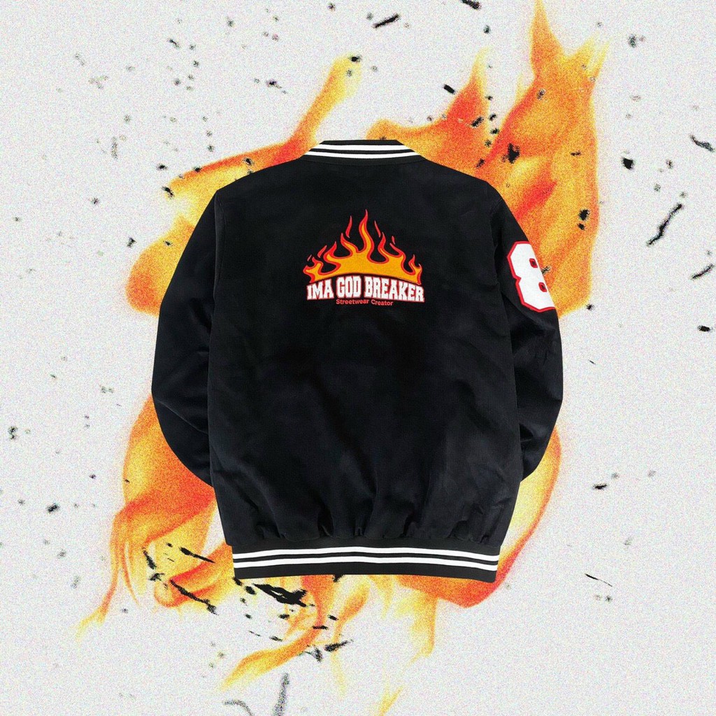 Áo khoác bomber dù unisex form rộng 2 lớp 8KB nam nữ LANA FASHION