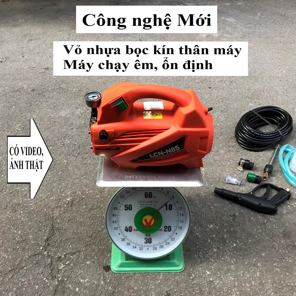 Máy Xịt Rửa Xe N85 [Công Nghệ Mới]FREESHIP4 2000w Dây Đồng Loại 1 Chính Hãng Máy Rửa Xe [Chuyên sỉ]