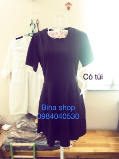 Đầm Dress Nữ Ulzzang đen ( Ảnh thật)