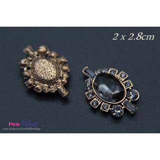 Charm đá ghi phụ kiện thời trang, gắn lên phụ kiện tóc, làm phụ kiện nơ bờm kẹp tóc, DIY, handmade