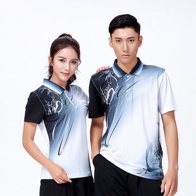Áo cầu lông nam nữ 2019 có logo
