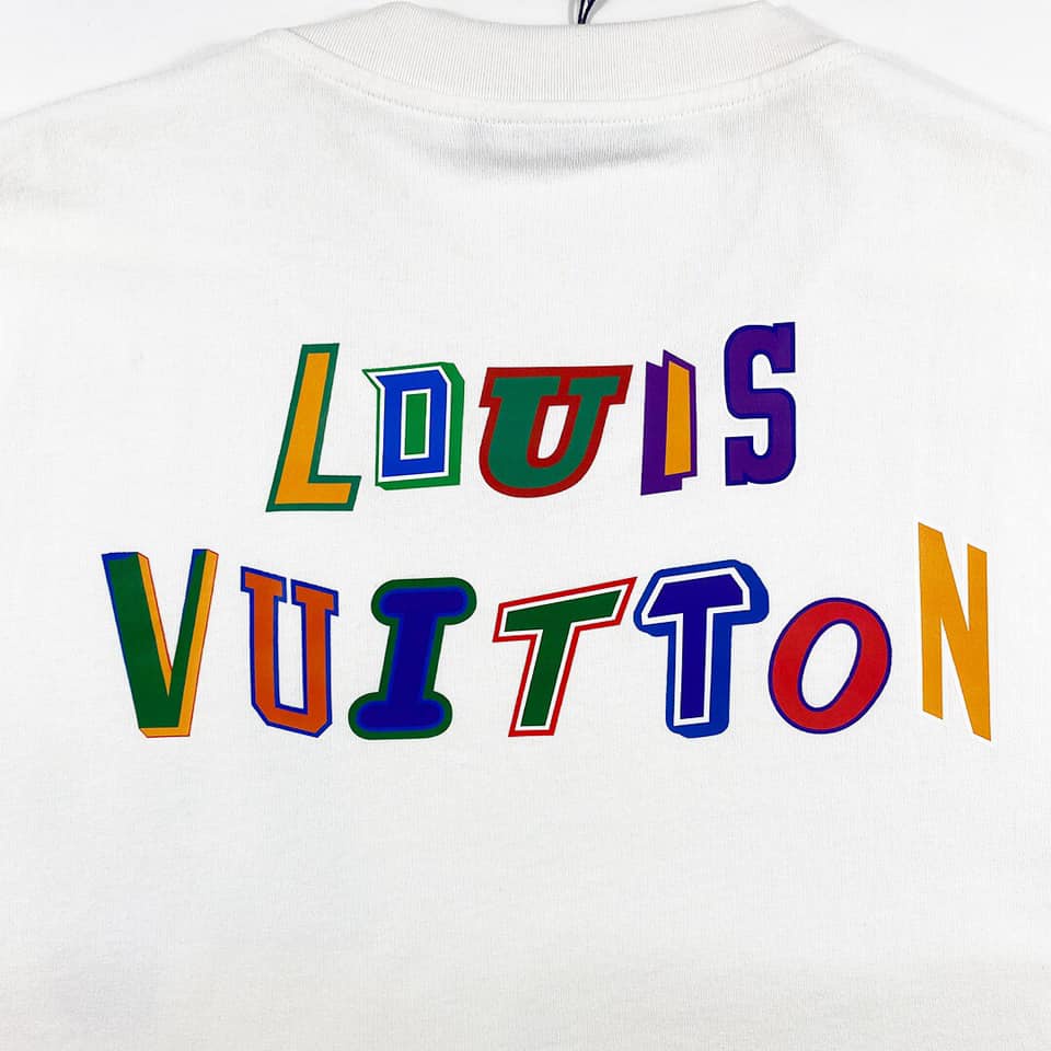 Áo thun LV x NBA trắng