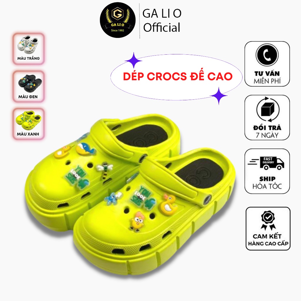 Dép cross đế cao, dép sục độn đế 6cm hot hit 2022 tặng kèm 10 sticker shop MAMMOTH
