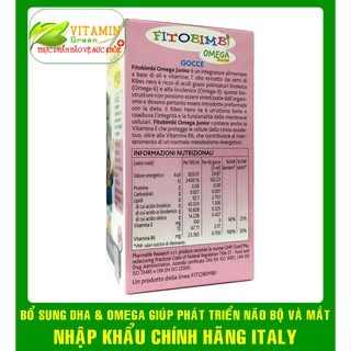 FITOBIMBI OMEGA JUNIOR BỔ SUNG DHA VÀ OMEGA GIÚP PHÁT TRIỂN NÃO BỘ VÀ MẮT CHO BÉ | NHẬP KHẨU CHÍNH HÃNG ITALY