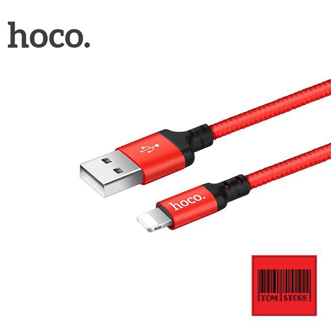 Cáp bọc dù Hoco X14 chất lượng cao, cáp sạc iphone, ipad, lightning, micro usb và type c