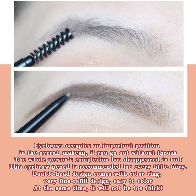 Bút chì kẻ lông mày trang điểm đầu tam giác siêu mịn màng chống thấm nước và mồ hôi