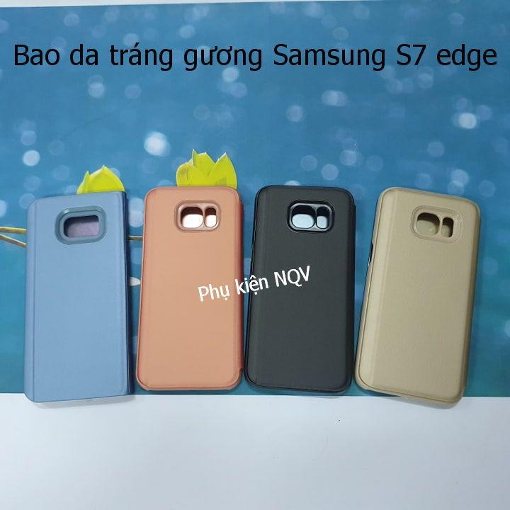 Samsung S7 edge|| Bao Da Clear View Standing Samsung S7 edge - Pk NQV