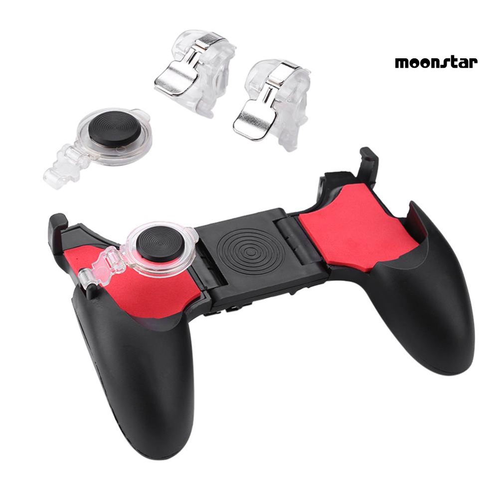 MNmoonstar 5 in 1 Foldable Gaming Handle Holder Mobile Phone Gamepad Controller for PUBG