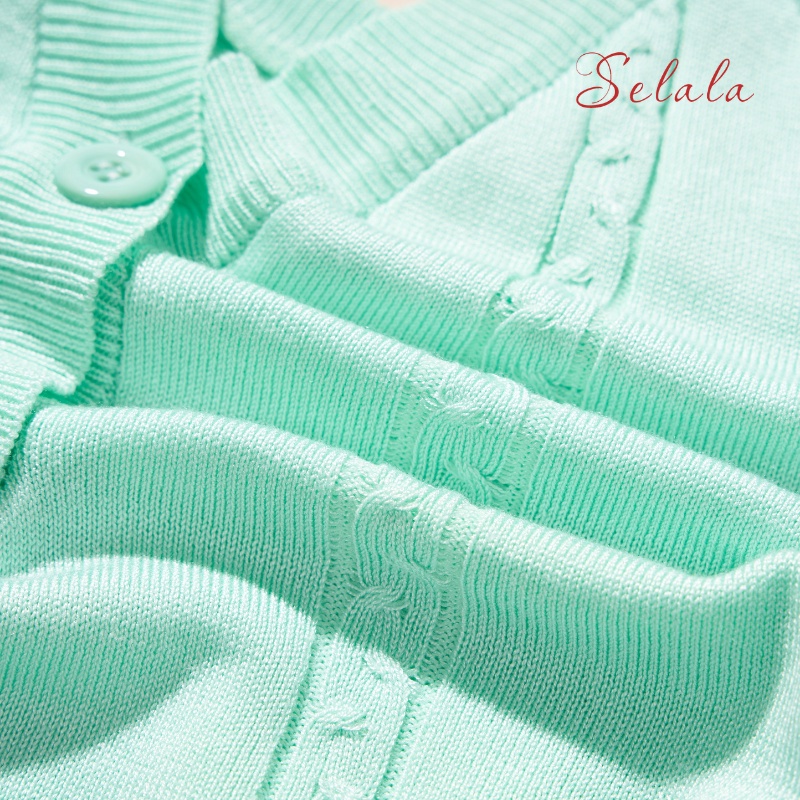 Áo Yếm Khuy Selala Dáng Ôm Cổ Nơ Phối Sexy Siêu Co Giãn Thoải Mái V11