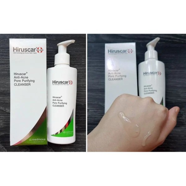 [CHÍNH HÃNG] Hiruscar Sữa Rửa Mặt Cho Da Mụn Hiruscar Anti-Acne Cleanser 100ml