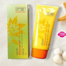 [L&amp;V] Kem Chống Nắng Cellio Waterproof Daily Sun Cream SPF 50 PA+ - Chống Nắng, Kháng Khuẩn,Mềm Mịn Làn Da