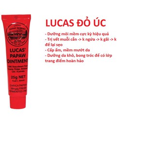 Tuýp Lucas đỏ 25g