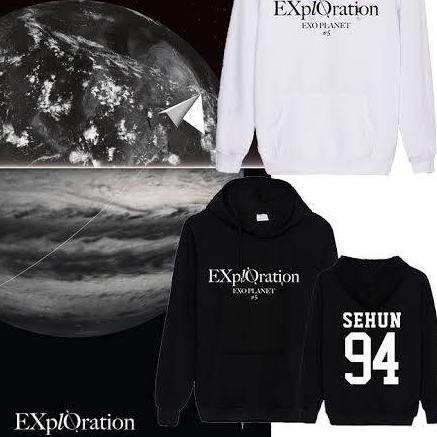 ➮ Áo Hoodie Nỉ EXO EXPLORATION EXO PLANET Can REQUEST Name MEMBER CHANYEOL BAEKHYUN KAI CHEN