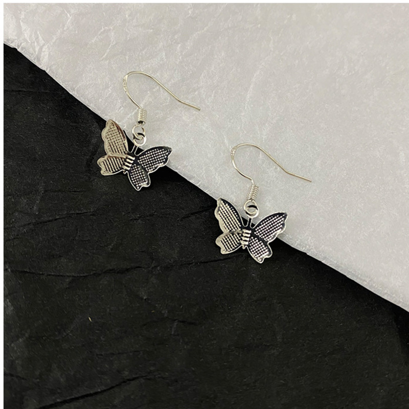 Khuyên Tai Móc Hình Bướm Phong Cách Hàn Quốc Cổ Điển 23564