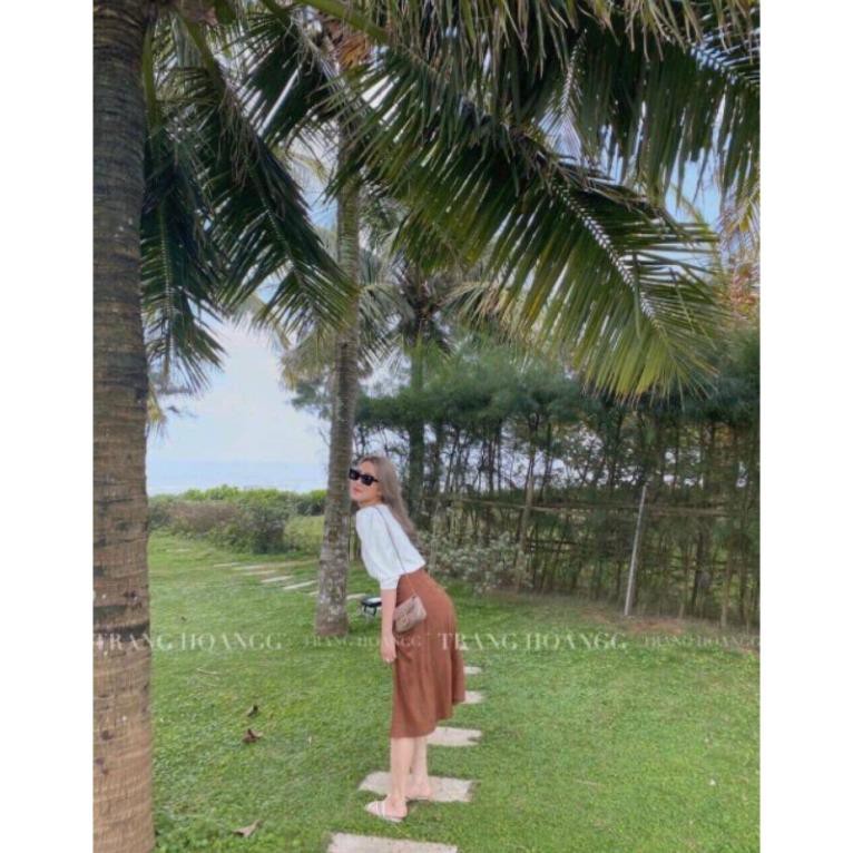 💃 Bộ Áo Đũi Tay Lỡ Cổ Thuyền Kèm Chân Váy Nhúm Dây Rút. Chất Siêu Đẹp, Cam Kết Chất Lượng Hàng Đầu | BigBuy360 - bigbuy360.vn