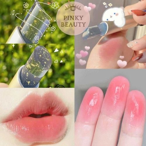 Son Dưỡng Kích Màu Môi Lên Tone Pinky Beauty Chứa Tinh Dầu Hoa Hồng Và Chất Liệu Vàng, Đổi Màu Theo Thời Gian