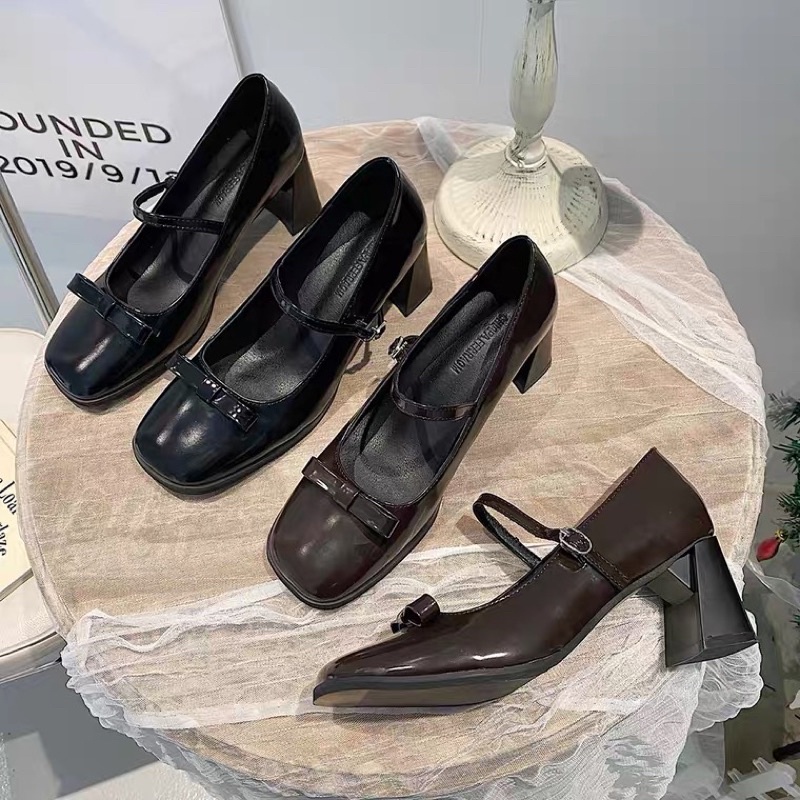 Giày cao gót búp bê tiểu thư Mary Jane vintage GB237 Eudora899