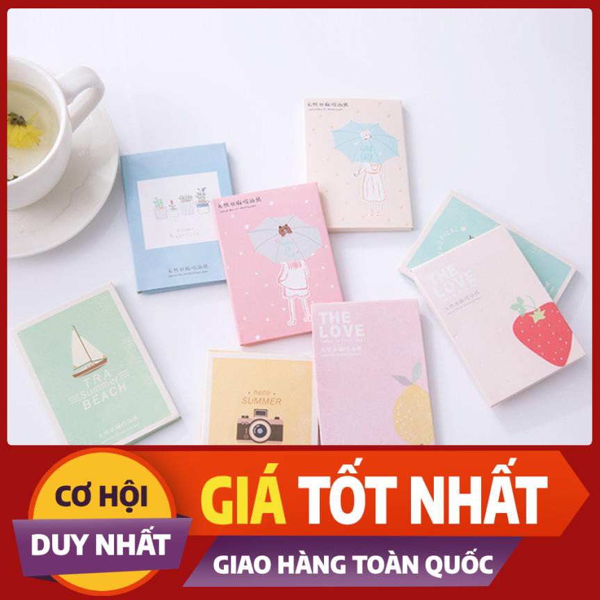 Mua 1 tặng 1- Giấy thấm dầu gói 50 miếng TD6A HANAYUKI BEAUTY