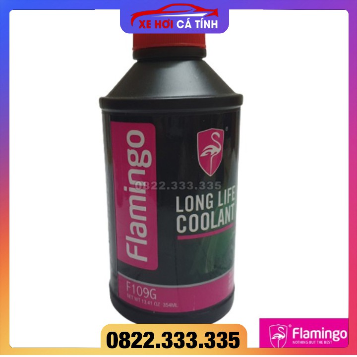 🇺🇸 Chính Hãng -  Nước Làm Mát Động Cơ Màu Đỏ Flamingo F109R - Hãng Phân Phối Chính Thức