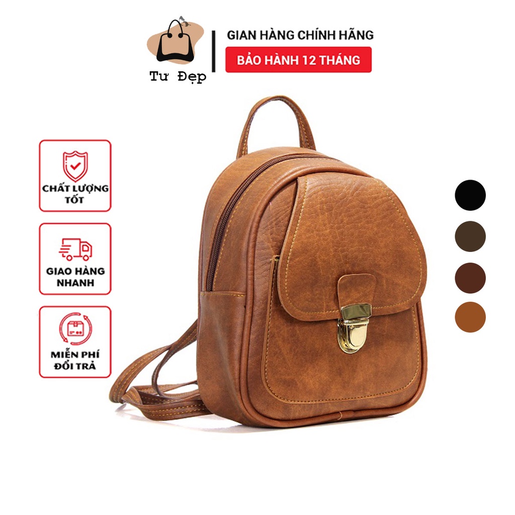 Balo Nữ Da Mềm Mini Cute Tư Đẹp Tudep BL 66