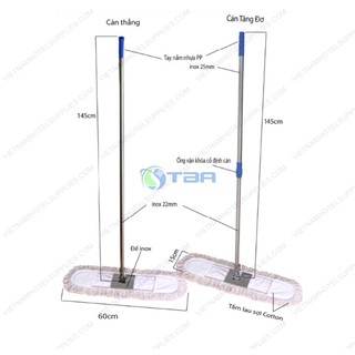 Cây lau sàn công nghiệp 60cm sợi cotton