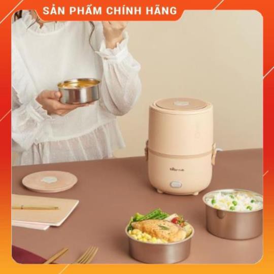 Hộp cơm cắm điện Bear DFH-B15N1, sử dụng inox cao cấp 304, an toàn và sạch sẽ - ảnh thật