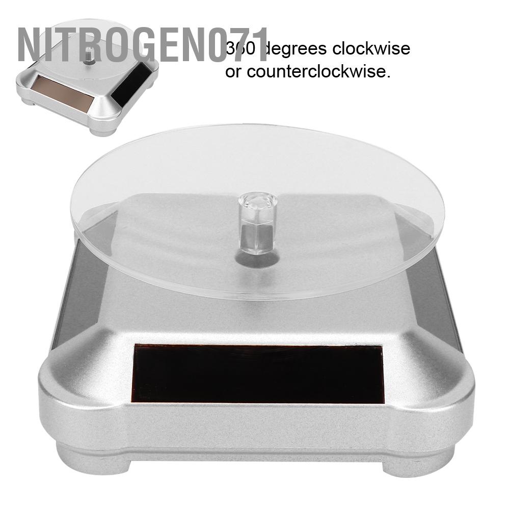 Nitrogen071 Rotating Solar Energy Multi-Purpose Watch Phone Jewelry Display Makeup Holder Rack