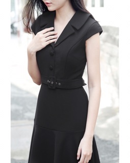 Đầm C-K cổ Vest