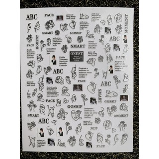 Sticker miếng dán móng tay , nail sticker trang trí