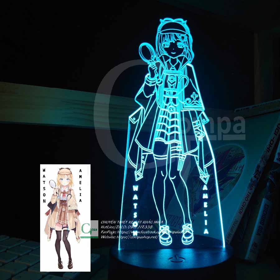 Đèn Ngủ Virtual YouTuber Watson Amelia Type 01