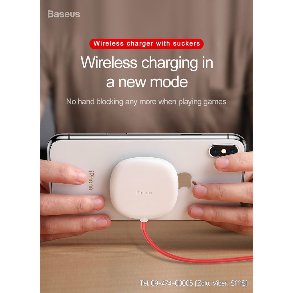 Đế sạc không dây Baseus Suction Cup chính hãng