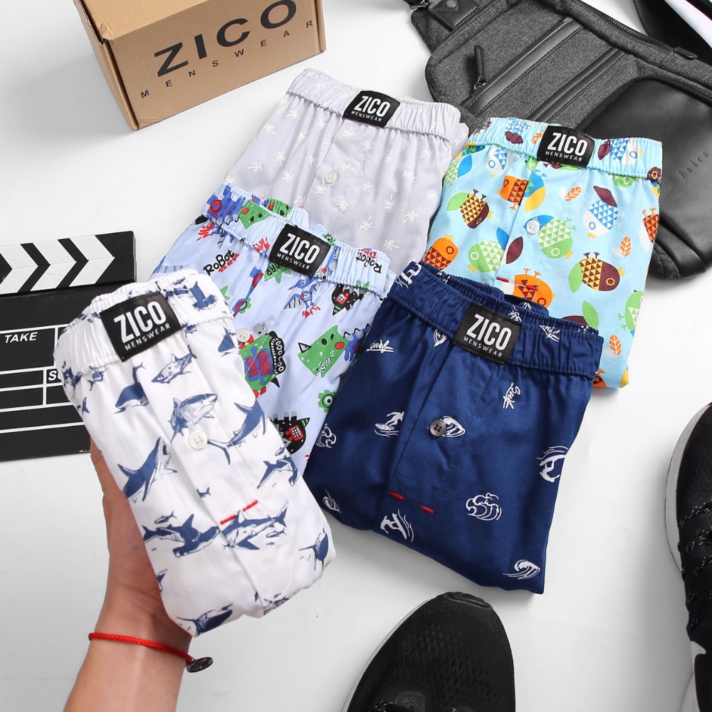 Quần đùi nam mặc nhà ZICO MENSWEAR size M từ 45-56kg