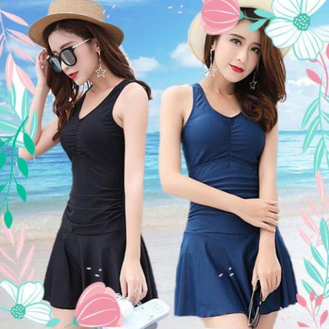 Bikini 1 Mảnh Dáng Váy Duyên Dáng Kín Đáo Đồ Tắm Một Mảnh Thời Trang  ྇