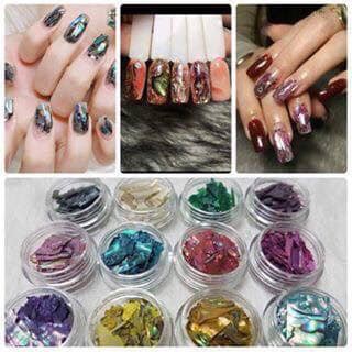 Set 12 ô xà cừ siêu đẹp làm móng