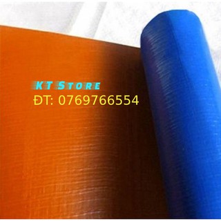 Bạt Nhựa Xanh Cam (Loại đẹp) - Các Khổ 2M, 2.4M, 3M, 4M Mét
