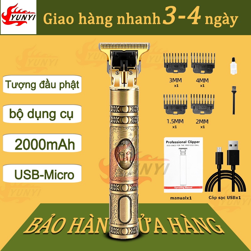 Tông đơ chấn viền -T9 Tông đơ cắt tóc tượng Phật,Tăng đơ cắt tóc cạo râu - Tông đơ cắt tóc gia đình cạo râu