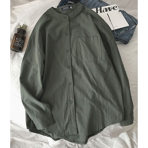 Áo Sơ Mi Cổ Tàu, Áo Cổ Tàu Chất Đũi Thấm Mồ Hôi Thời Trang Trẻ Trung Năng Động | BigBuy360 - bigbuy360.vn