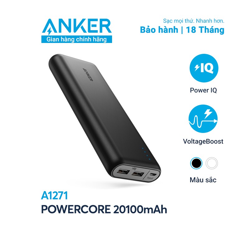 Pin sạc dự phòng ANKER PowerCore 20100mAh - A1271