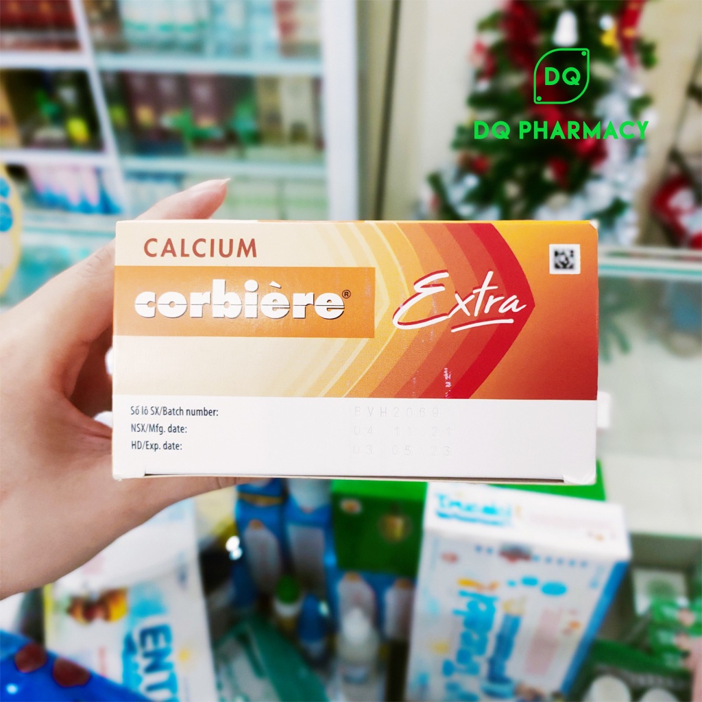 Calcium Corbiere Extra, bổ sung Canxi hỗ trợ phòng ngừa loãng xương hộp 30 ống