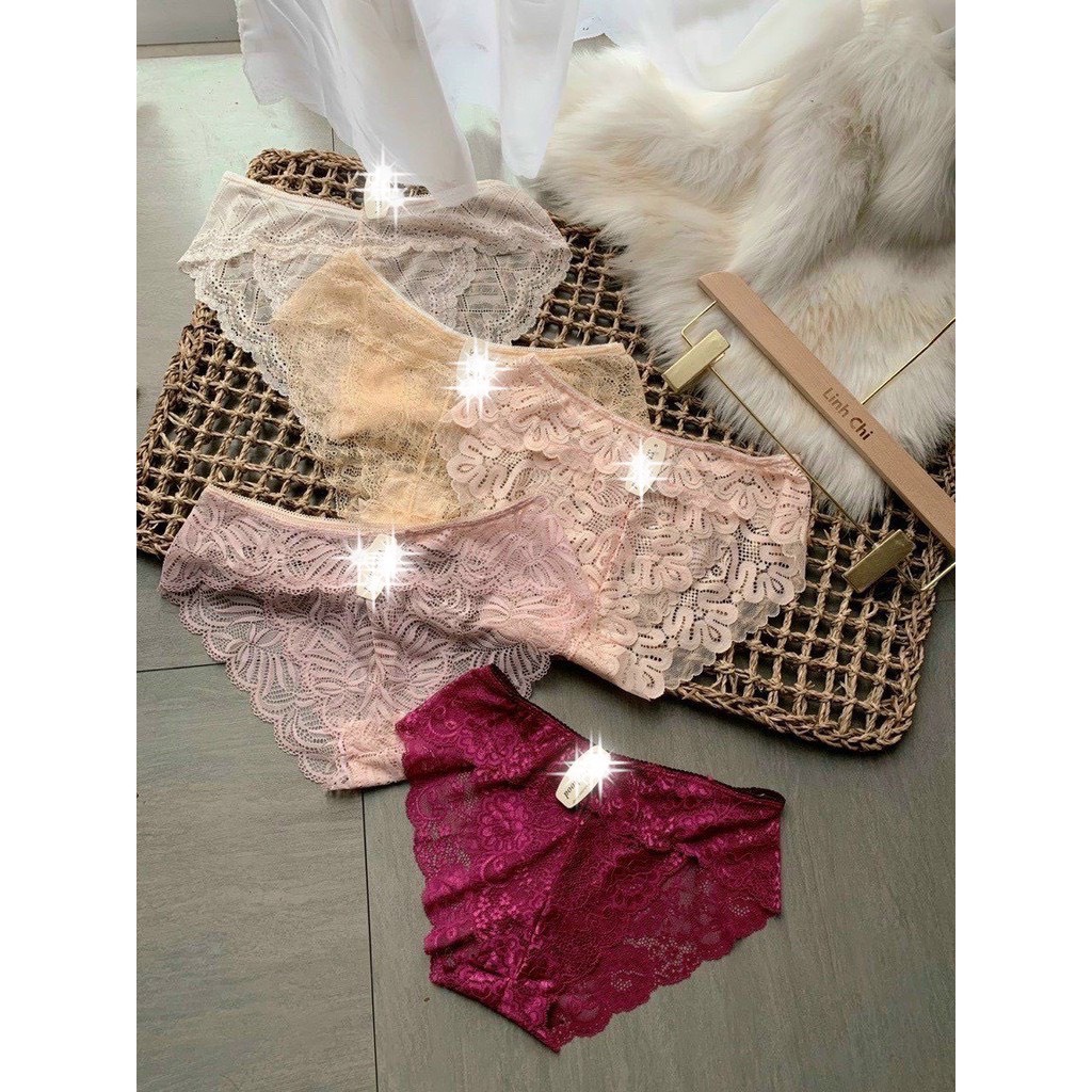 Quần Lót Nữ Ren Sexy công chúa thiết kế họa tiết ren xuyên thấu siêu gợi cảm quyến rũ mã A33