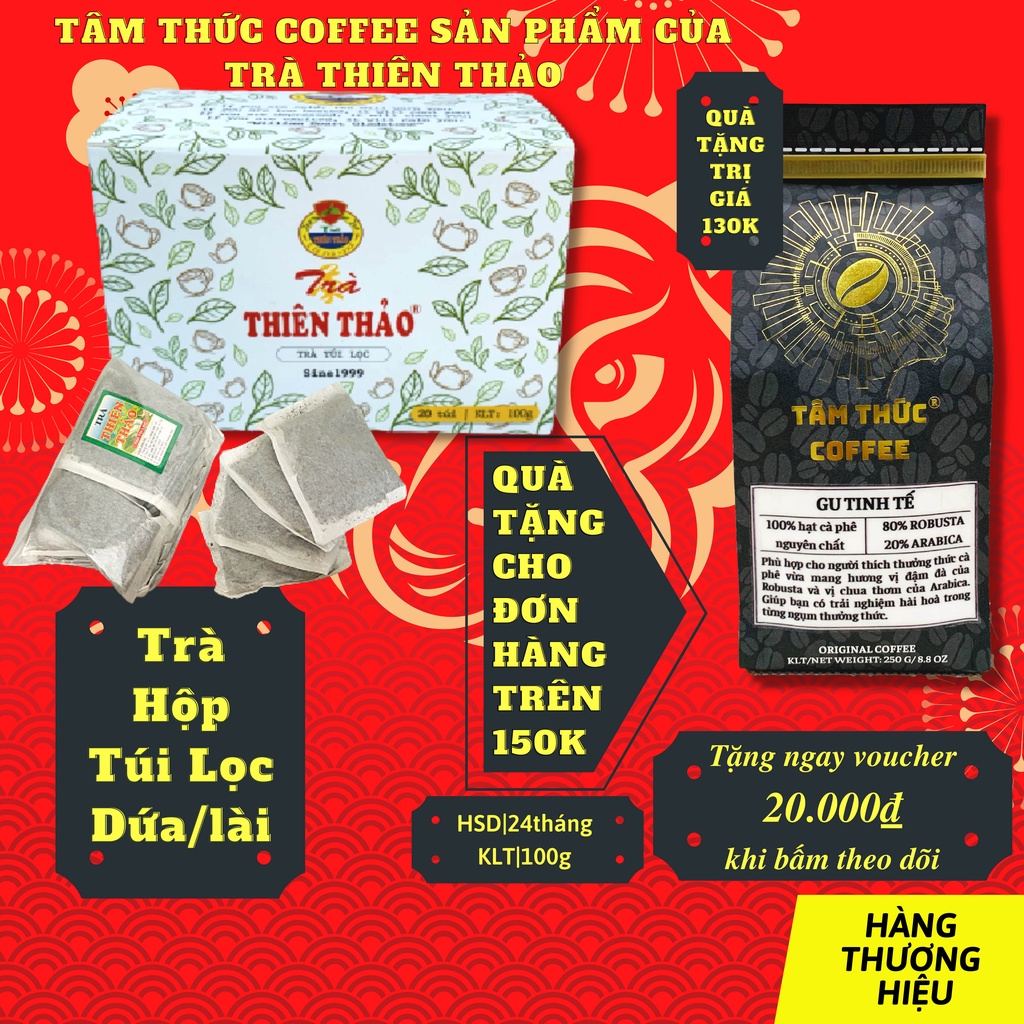 Trà hộp túi lọc Thiên Thảo(lài/dứa) 100gr/20tép ĐẶC SẢN ĐÀ LẠT_HÀNG CÔNG TY