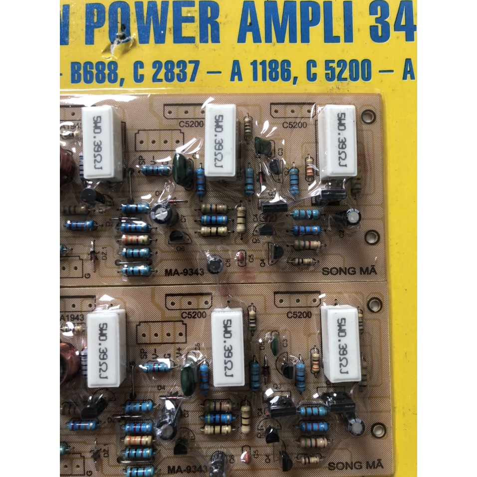 BO MẠCH AMPLY CÔNG SUẤT 8 SÒ 340W - SONG MÃ