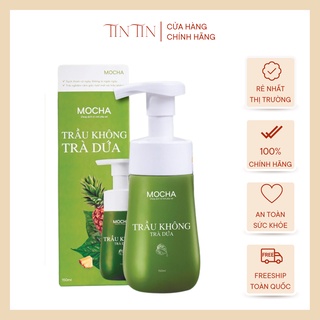 Dung Dịch Vệ Sinh Trầu Không Trà Dứa Mocha, Dạng Bọt Tự Nhiên Siêu Dày Siêu Mịn Đầu Tiên Và Độc Quyền