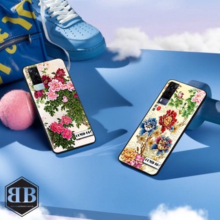 Ốp lưng kính cường lực Vivo Y53S chim công mẫu đơn