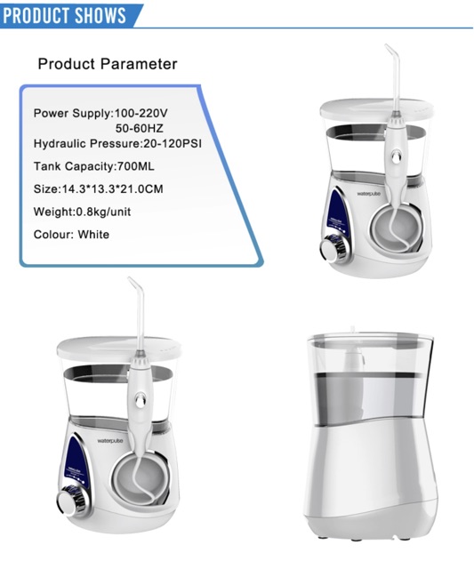 Máy tăm nước gia đình chính hãng waterpulse v600/ v600g  tặng kèm bàn chải đánh răng boss