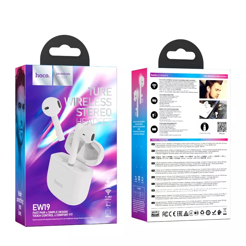 Tai nghe Bluetooth TWS Hoco EW19 V5.3 - Pin dùng 4H  - Phụ Kiện 1986