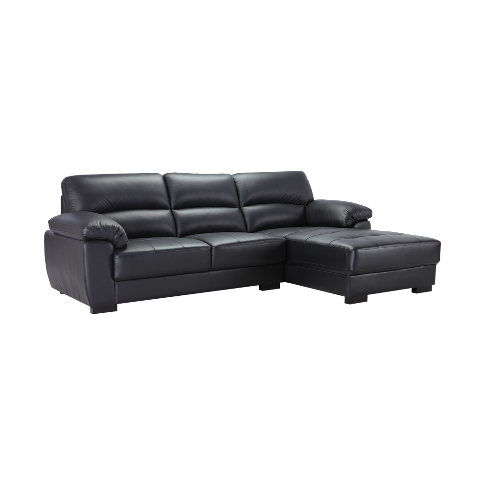 Sofa Góc L/Trái MORETTO Màu Đen Index Living Mall