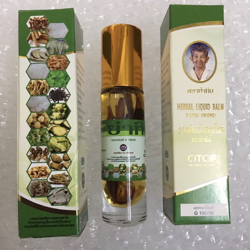 Combo 6 chai dầu lăn sâm 22 vị Thảo dược OTOP 8mL Thái lan