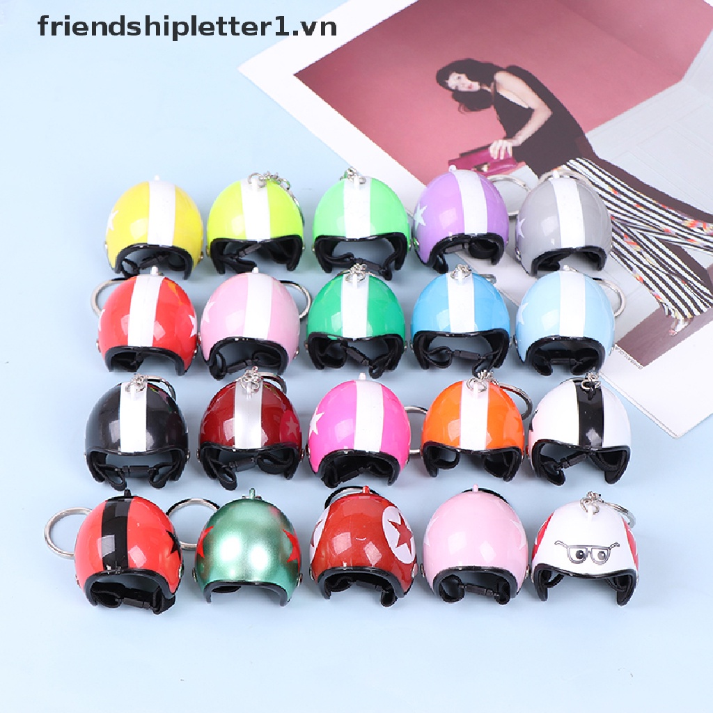 Móc Khóa Mũ Bảo Hiểm Xe Máy Dễ Thương